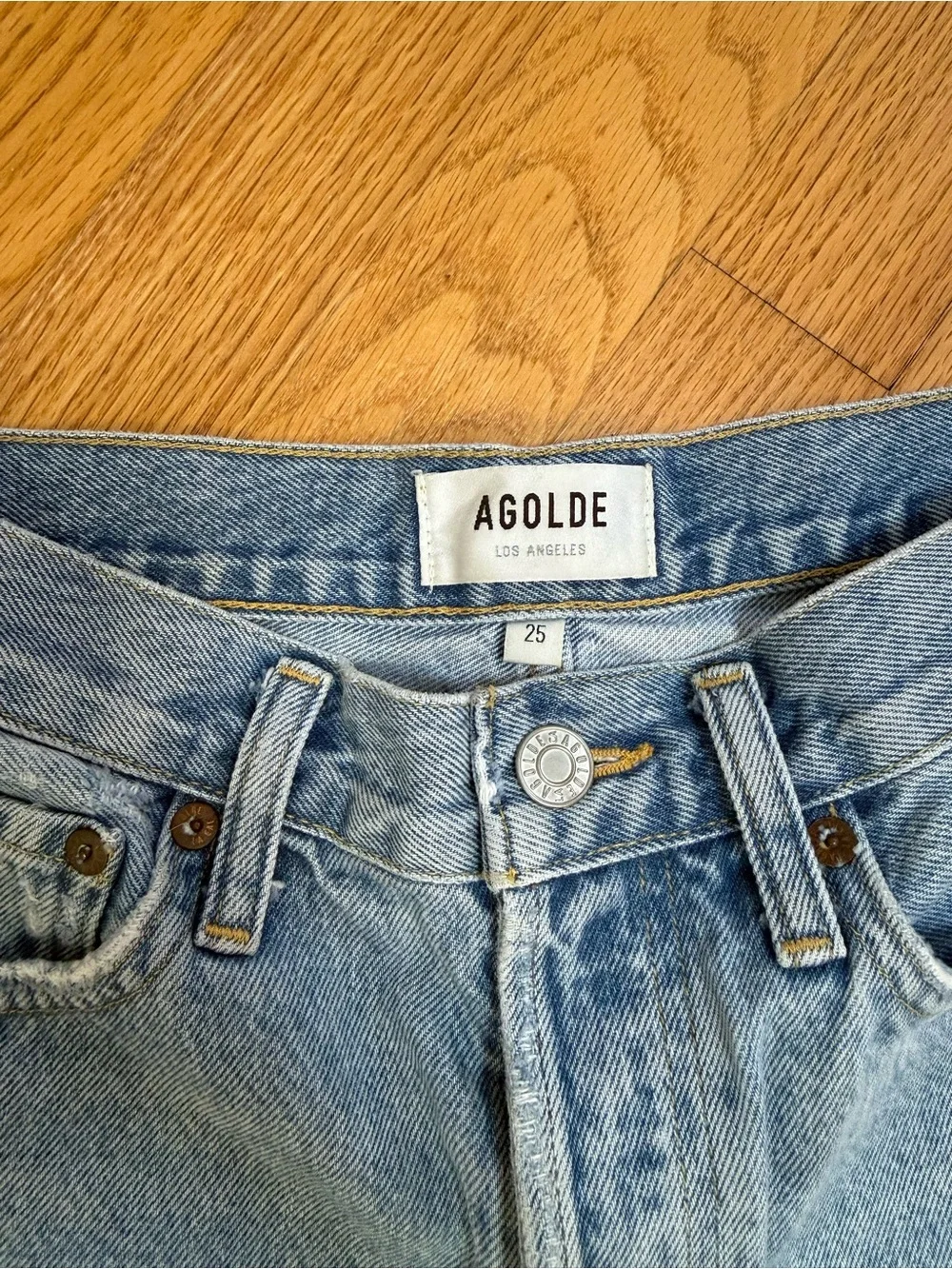 AGOLDE Parker Long Short in Swapmeet/Light Denim